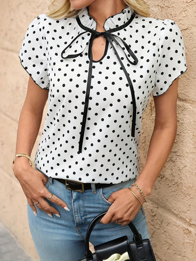 ROSEMARY | BLOUSE À MANCHES VOLANTES ÉLÉGANTES