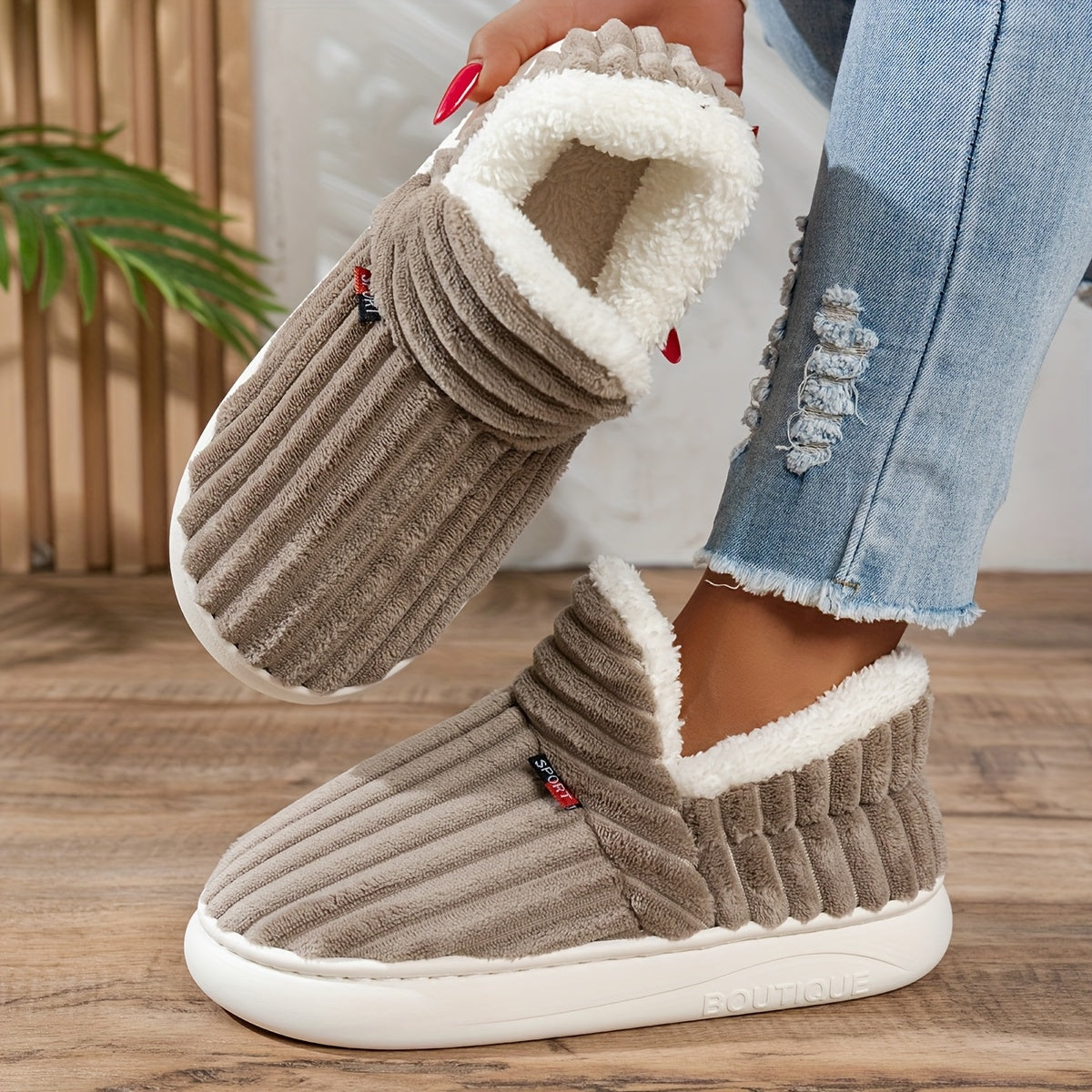 Maureen | Chaussons en peluche