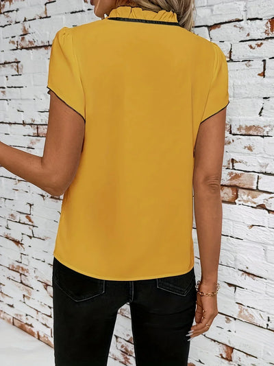 ROSEMARY | BLOUSE À MANCHES VOLANTES ÉLÉGANTES