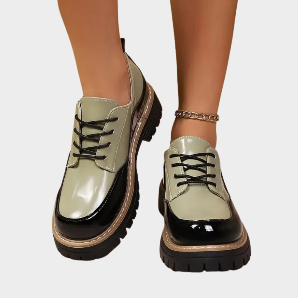 Cora | Chaussures en cuir orthopédiques à semelles épaisses