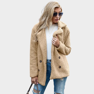 Delphine | Manteau Teddy à Col