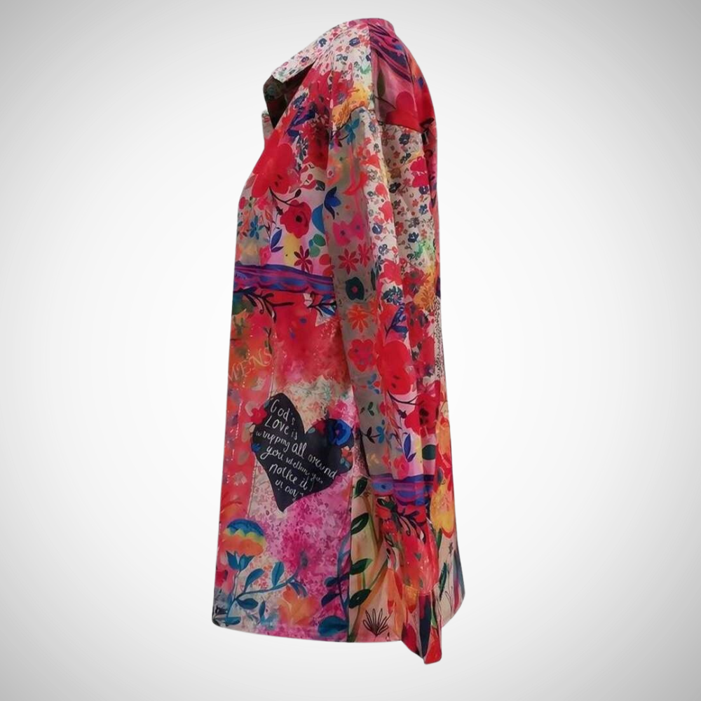 MERYL | BLOUSE IMPRIMÉE BOHO CHIC VIBRANTE