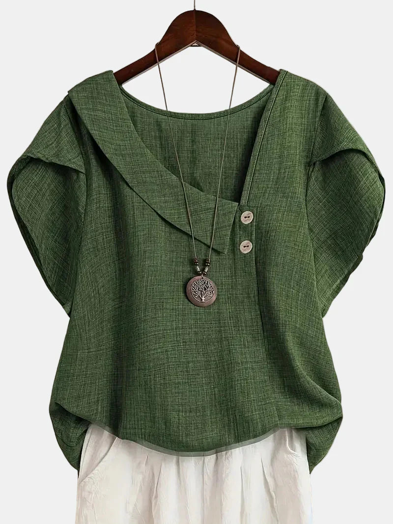 Saddie | Blouse Asymétrique Décontractée