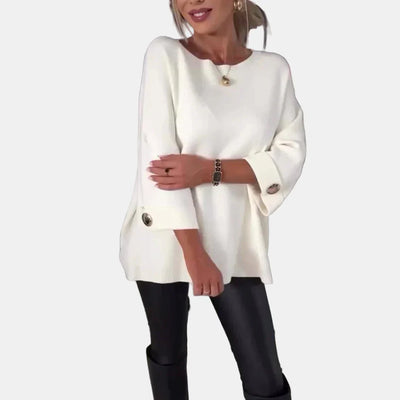 Elsinara | Haut à Boutons à Manches Longues