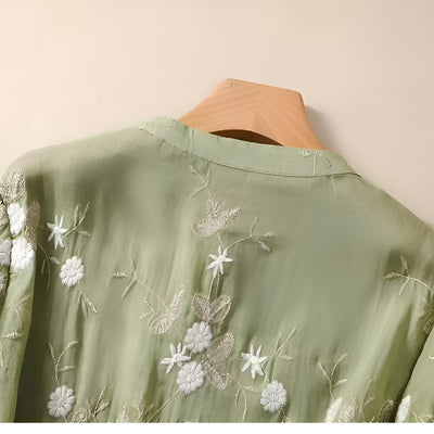 MILLIE | BLOUSE EN BRODERIE FLORALE