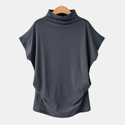 Lyra | Blouse à col roulé à manches courtes