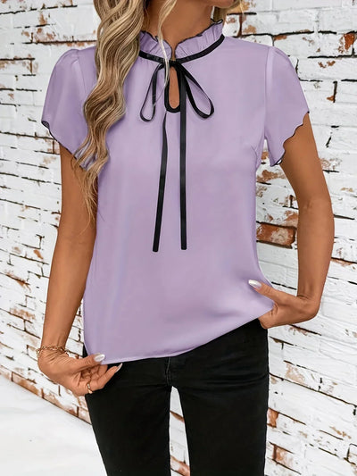 ROSEMARY | BLOUSE À MANCHES VOLANTES ÉLÉGANTES