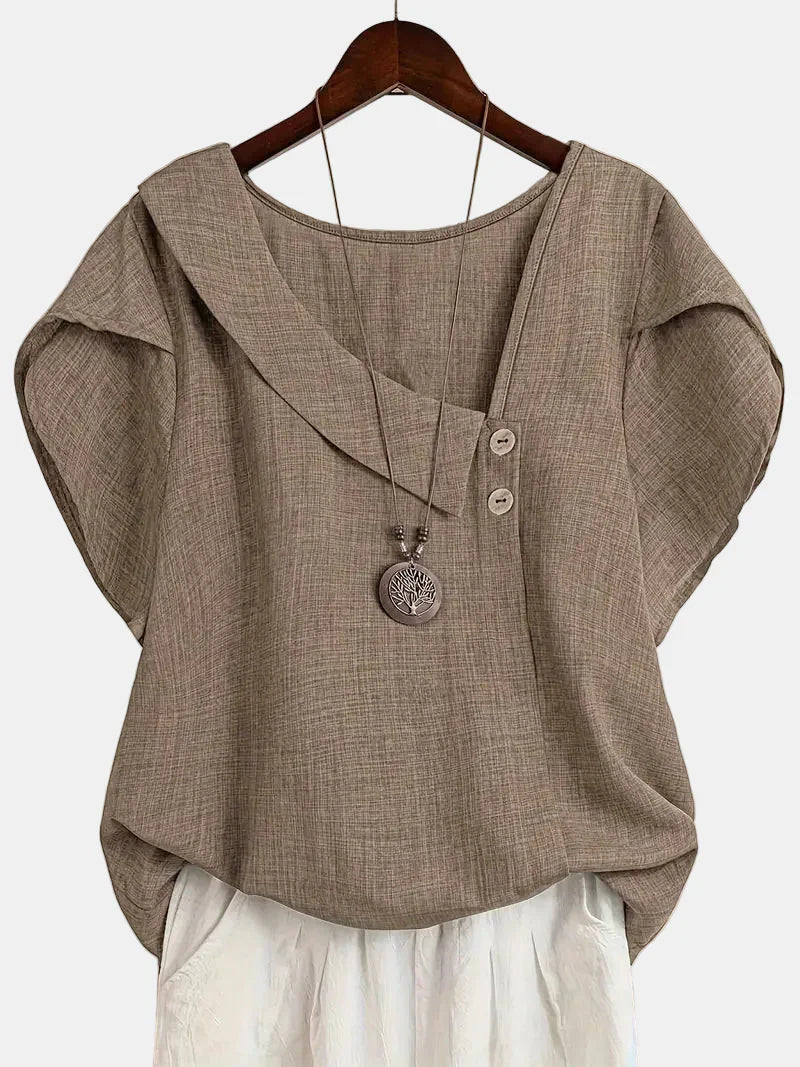 Saddie | Blouse Asymétrique Décontractée