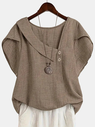 Saddie | Blouse Asymétrique Décontractée