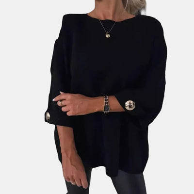 Elsinara | Haut à Boutons à Manches Longues